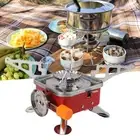 Portable Camping Gas Stove Windproof Metal Mini Folding Gas Stove For Outdo GS