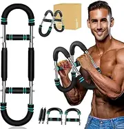 Twister Arm Trainer - Adjustable Portable Spring Resistance Chest Workout Equipment for Home Gym, Arm, Shoulder & Enhancing Upper Body Muscle - Detachable Design for Men & Women