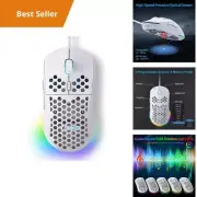 o help yUltralight Gaming Mouse - 75g Ergonomic Honeycomb Design, 12800 DPI, 100