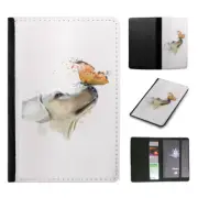 PASSPORT ITINERARY ORGANIZER|WATERCOLOUR DOG LABRADOR ART