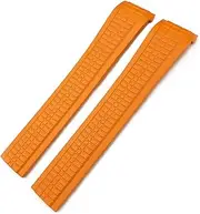 [SKXMOD] 21mm Colorful Fluorous Rubber WatchBands For Patek 5164A 5167A AQUANAUT Philippe Series Butterfly Buckle Silicone Watch Strap
