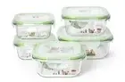 [MOOMIN X PYREX ] PYREX MOOMIN SQUARE 5pcs SET / 310ml 2p + 510ml 2p + 790ml 1p