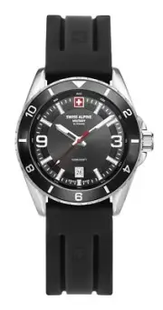 Swiss Alpine Military Men Watch Analog Quartz 7034.1837SAM Silicone
