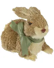 Northlight 8in Sisal Bunny Rabbit Easter Figure