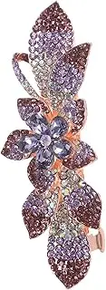 OSOLADY Flower Barrette Luxury Jewelry Rhinestone Hair Barrette Hair Clip Mother's Day for Mom