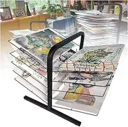 10-Layer Desktop Clothes Drying Rack, Art Easel Clothes Drying Rack, Double-Sided Storage, Studio Education Product Clothes Drying Rack, Space-Saving Rack
