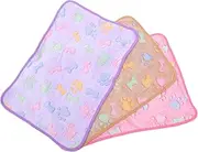 GANAZONO 3Pcs Guinea Pig Flannel Blanket Washable Bedding for Small Animals Soft Fleece Cage Liners and Sleep Mat for Guinea Pigs