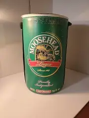 Vintage Moosehead Lager Insulated Round Cooler Beach Picnic Soft Side Never Used
