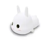 D52 Remote Control Lamp Creative Cute Rabbit Silicone Lamp Bedroom Color Changing Rabbit Night Light USB Rechargeable LED Lamp