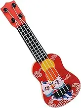 Toyvian Mini Guitar Model for Decorative Ukulele Photography Prop for Rooms Craftsmanship for Mini House Decor and Micro Landscapes