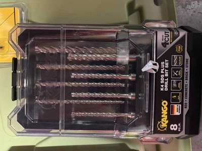 KANGO 8PC K4 SDS PLUS DRILL BIT SET ~ REO/CONCRETE/BRICK/STONE