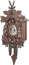 Alipis Elegant Vintage Wall Clock Cuckoo Wooden Pendulum Home Decor Easy Install