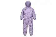Regatta Childrens/Kids Pobble Peppa Pig Polka Dot Waterproof Puddle Suit (Pastel Lilac) (24-36 Months)