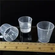 10Pcs 15/30ml Medicine Lab Measuring Measure Cups Plastic Liquid Scale Cup Jar