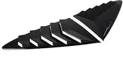 Compatible For Jaguar F-TYPE 2013-24 Car Rear Glass Window Triangle Blinds Louvers Cover Protector Sticker ABS Carbon Fiber Car Accessories(Black)