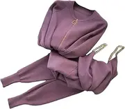 [Generic] Women Zipper Knitted Cardigans Sweaters Spaghetti Strap Tank High Waist Pants Matching Sets Lounge Sets Tracksuits