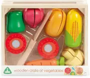 ELC Early Learning Centre Wooden Crate of Vegetables