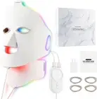 Liarty 7 Colors LED Face Mask Light Therapy, Red Light Therapy Face & Neck Mask,
