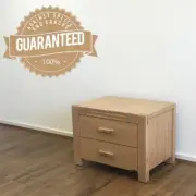 Solid Ash Wood Bedside Table Bedroom Furniture