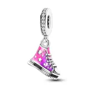 925 Sterling Silver Shoe Pendant Charm Fits Bracelets & Necklaces