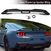 For Ford Mustang New Gloss Black Rear Spoiler Lip W/ Smoke Gurney Flap 2024-2025 (for: Ford)