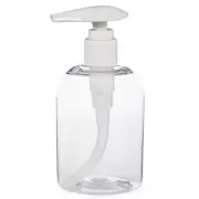 Empty Pump Bottle Liquid Dispenser Soap Lotion Refillable Plastic Jar 11oz Cream