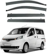 4Pcs Car Wind Deflectors for Nissan Nv200 Mk1-M20 2010-2020 2021 2022 2023, Side Window Ventilated Visors Rain Deflector