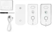 Wireless Intercom Doorbell 2 Way Talk Long Range 38 Ringtones Adjustable Volume Home Doorbell Intercom Kit (White)