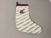 USA Made NWOT WS Cougars Christmas Tapestry Christmas Stocking 12" x 20" #623Z