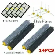 14PCS Roller Side Brushes HEPA Filters Kits for IRobot Roomba 800 900 Series