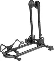 CyclingDeal Bicycle Floor Parking Rack - for Mountain MTBs 700C Road Bikes or Fat Bikes Indoor Outdoor Home Garage Storage