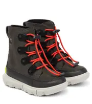 [Sorel Kids] Sorel Kids Explorer suede ankle boots UK 1 black
