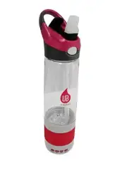 Ultra Beats BC-4000 Sport Water Bottle-Bluetooth Speaker Combo w/Pop Top (Red)