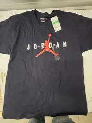 Michael Jordan Mens Large Jumpman Logo print shirt sz XL 002
