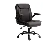 Office Chair Gaming Computer Executive Chairs Leather Tilt Swivel Brown