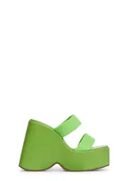 Mint Way Back Platform Wedges