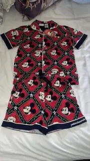 Brand New Kids Size 6 Peter Alexander Micky Mouse Christmas Set