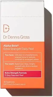 Dr. Dennis Gross Skincare Alpha Beta Daily Face Peel, Extra Strength, 30 Packettes