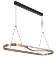Telbix Lighting Ostrom Rectangle Pendant 45w LED 3000K DIM - Coffee Gold
