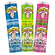 Super Sour Spray Candy Instant Sour Blast Assorted Flavors Party Favor Pack