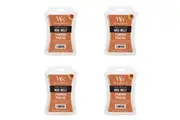 4x WoodWick Pumpkin Praline 9.7oz Scented Wax Melt Home Exquisite Fragrance Cube