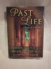 Past Life Oracle Cards Doreen Virtue Brian Weiss Guidebook & 44 Card Deck Tarot