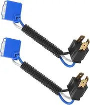 2pcs Car Plug Socket Adapter Car Lights Light Socket Lights for Car Headlight Wiring Socket Lamp Base Connector Car Headlight Wiring Harness Bulb Holder for