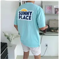 在飛比找蝦皮購物優惠-正韓韓貨 SUNNY PLACE繽紛短袖T恤