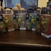 BST AXN Teenage Mutant Ninja Turtles COMPELTE SET Action Figure NEW