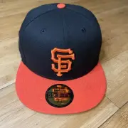 New Era 59FIFTY On-Field San Francisco Giants Black/Orange Fitted 7 1/2 Hat Cap