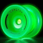 [MAGICYOYO] K2 JoJo for Kids, Green YoYo Glow in The Dark, Responsive Yo-Yo for Children, Unresponsive Yoyo for Advanced Players, Professional Finger Spin Tricks Yo-Yo + Yo-Yo Bearing Set