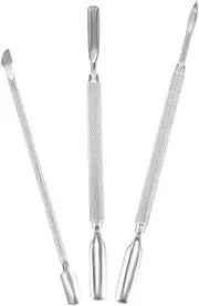 BELLIFFY Multi-function Cuticle Pusher Tool Stainless Steel Nail Gel Remover Nail Art Cleaning for Manicure