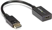 StarTech.com DP2HDMI2 DisplayPort to HDMI Video Adapter Converter, Black