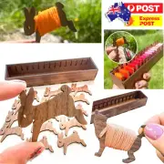 Wooden Animal Bobbin Set, Bobbin Organizer, Bobbin Holder Thread Holder